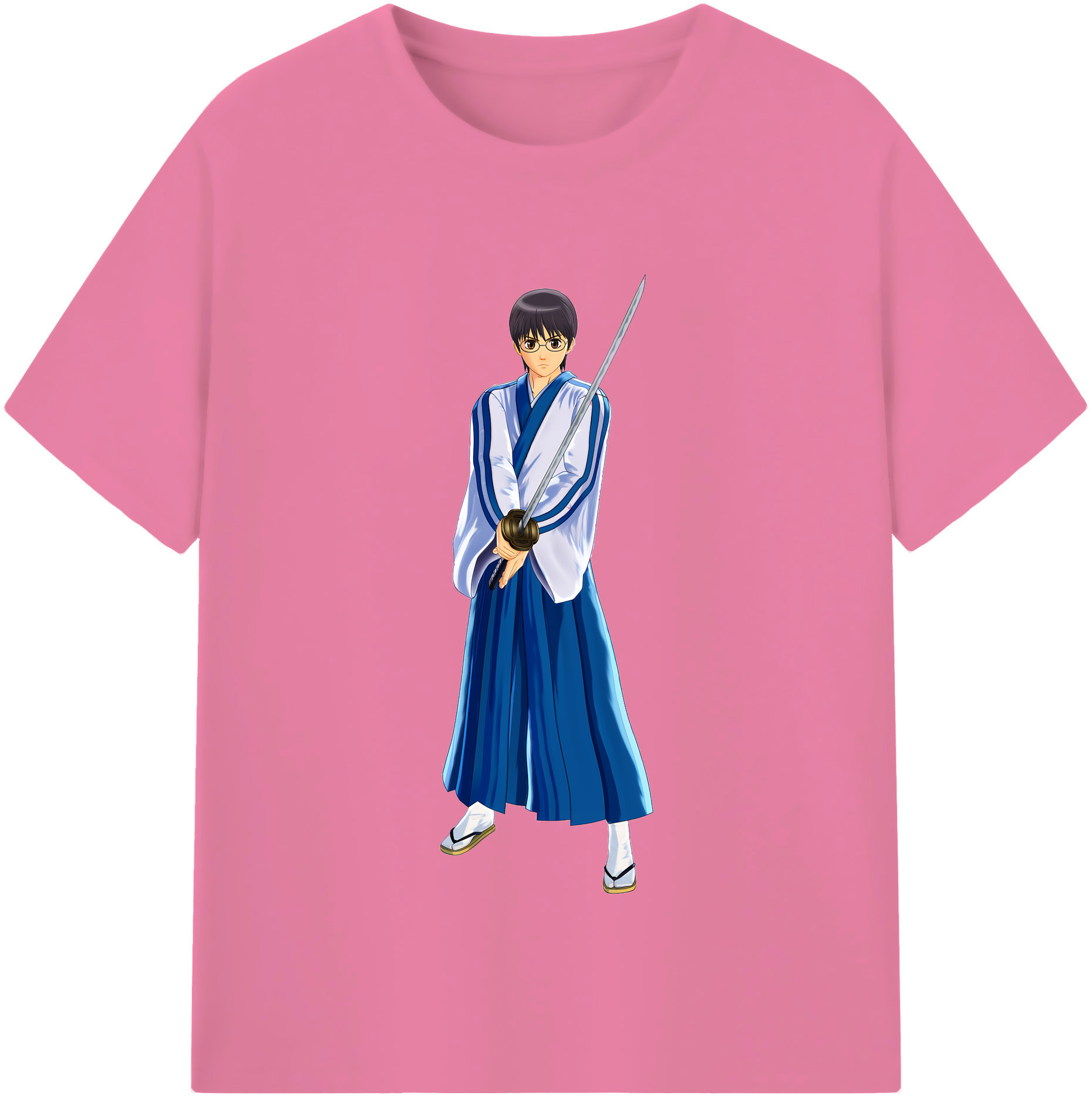 （画像用） ぎんたま 坂田銀時（さかたぎんとき） 神楽 志村新八（しむら しんぱち） GINTAMA Sakata Gintoki Kagura Shimura Shinpachi 綿100％半袖Tシャツ（フロントプリント）